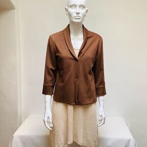 PETER COHEN CASHMERE JACKET SILK LINED CAMEL